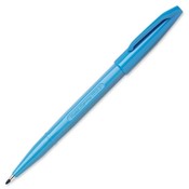 Pentel of America, Ltd. Sign Pen, Nonrefillable, Water Based, Fiber Tip, SkyBlue