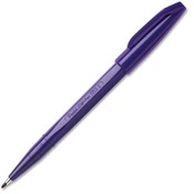 Pentel of America, Ltd. Sign Pen, Nonrefillable, Water Based, Fiber Tip, Violet