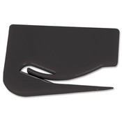 Sparco Products  Letter Opener, Plastic, 2-7/8"x2-1/8", Black