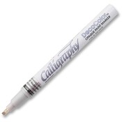 Uchida of America  Calligraphy Paint Marker,Chisel Tip,Flat 2mm Nib,Silver