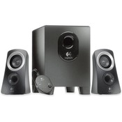Logitech, Inc Speaker System,25 Watts,1 Subwoofer,2 Satellite Speakers,BK