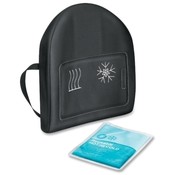 Fellowes Mfg. Co. Heat And Soothe Backrest, 14-1/2"x3"x13-5/8", Black