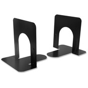 Charles Leonard Co. Bookends, Non-skid, 5', Steel, 2/PR, Black Wholesale Bulk