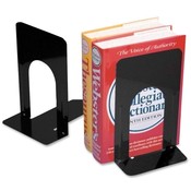 Charles Leonard Co. Bookends, Non-skid, 9', Steel, 2/PR, Black Wholesale Bulk