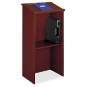 Safco Products Company  Standup Lectern, 23"x15-3/4"x46", Cherry