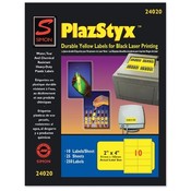 Selco Industries, Inc.  Laser Labels, 2"x4", 250/PK, Yellow