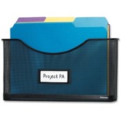 Fellowes Mfg. Co. File Pocket, Mesh, 1-1/2' Capacity, Black Wholesale Bulk
