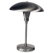 Ledu Corporation Desk Lamp, Uses 60 Watt Bulb, 17-3/4" H, Satin Nickel