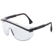 R3 Safety Safety Glasses, Adjustable Temples, Black