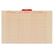Globe Weis Out Guides, 18 pt., 1/5 Cut, 10'x14-3/4', 25/BX, Manila Wholesale Bulk