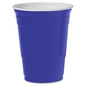 Solo Cup Company Party Cups, Plastic, 16 oz., 50/PK, Blue