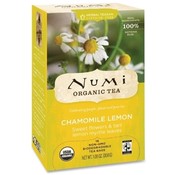 NUMI Organic Tea Herbal Tea, Organic, 18 Bags/BX, Chamomile Lemon
