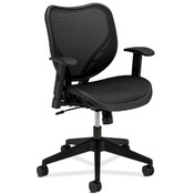 Basyx Mid-Back Chair, 27"x29"x41-1/4", Black
