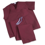 Medline Industries, INC.  Scrub Pants, Reversible, Large, Wine