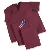 Medline Industries, INC.  Scrub Pants, Reversible, Small, Wine