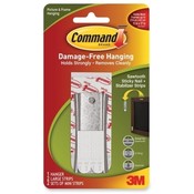 3M Commercial Office Supply Div.  Sawtooth Metal Hanger w/Adhes, Sticky Nail, Hlds 6lbs., SR