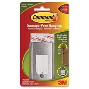 3M Commercial Office Supply Div.  Wire Backed Hanger w/Adhes, Sticky Nail, Holds 8lbs., SR