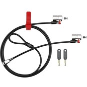Kensington Laptop Lock, Keyed Twin, Clicksafe, Black