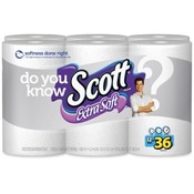 Kimberly-Clark Scott Bathroom Tissue, Extra Soft, 469 Sheets, 12/PK, White