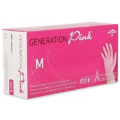 Medline Industries, INC.  Vinyl Exam Gloves, Latex-free, Medium, 100/BX, Pink