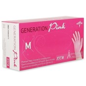 Medline Industries, INC.  Vinyl Exam Gloves, Latex-free, X-Small, 100/BX, Pink