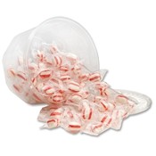 Office Snax Peppermint Puff Candy Tub, 2Lb. Wholesale Bulk