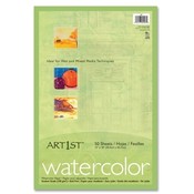 Pacon Corporation  Watercolor Paper, 90lb., 12"x18", 50SH/PK, White