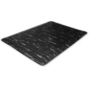 Genuine Joe  Anti-Fatigue Mat, 3'x5', Black Marble