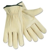 R3 Safety  Driver Gloves, X-Large, Leather/Cream