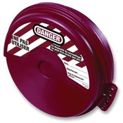 Master Lock Company Gate Valve Covers, Medium, 4" to 6-1/2", Diameter, Red