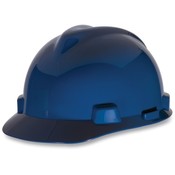 R3 Safety Staz-On Caps, Standard, Adjustable Straps, Blue