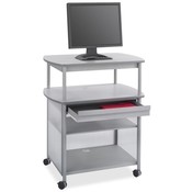 Safco Products Company Impromptu AV Cart 36-1/2"x26"x44", Gray/Silver