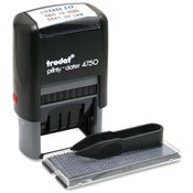 U.S. Stamp &amp; Sign  Date Stamp Kit, Do-It-Yourself, 1"x1-5/8" Imp, Gray