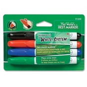 Dixon Ticonderoga Company Dry Erase Marker, Bullet Point, Non-Toxic, 4ST, Ast