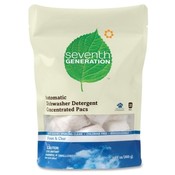 Seventh Generation Dishwashing Detergent Pacs, Nontoxic, 20/PK, Natural