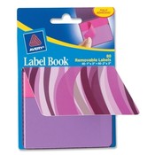 Avery Consumer Products Label Book, Wavy, 80/PK, 1'X3', NEGN/ 2'X3' NEBE Wholesale Bulk
