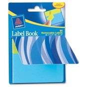 Avery Consumer Products Label Book, Wavy, 80/pk, 1'X3' NEMA/ 2'X3' NEPE Wholesale Bulk