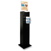 Buddy Products Hand Wipe Station, Steel/Black