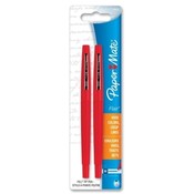 Paper Mate Flair Pen, Point Guard Tip, 2/PK, Red Barrel/Ink