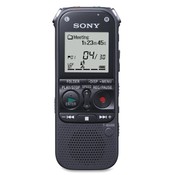 Sony Electronics Digital Flash Voice Recorder, 2GB, 1-5/8"x7/8"x4-5/8", Black