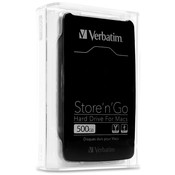 Verbatim Corporation Hard Drive, HD, USB 3.0, FW800, 500GB, Black