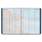 Day-timer  Weekly Appointment Planner,2PPW,Jan-Dec,8"x11",Blue Cover