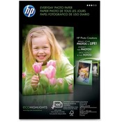 Hewlett-Packard Everyday Photo Paper,Glossy,4"x6",53lb,100/PK,White