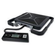 Pelouze Manufacturing Company  Digital Scale, Portable, USB Shipping, 100lb., BK/SR