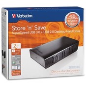 Verbatim Corporation USB 3.0 Desktop Hard Drive, 2TB, Black