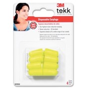 3M Commercial Office Supply Div. Earplugs, Disposable, 4PR/PK, Yellow Wholesale Bulk