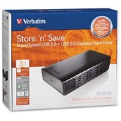Verbatim Corporation USB 3.0 Desktop Hard Drive, 3TB, Black