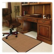 Deflect-O Corporation Chairmat, Color Band Sisal, Med Pile Carpet, 45"x53", LTBN