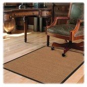 Deflect-O Corporation Chairmat, Color Band Sisal, Hard Floor, 46"x60", LTBN
