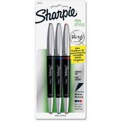 Sanford Ink Corporation Sharpie Pen, Retractable, Soft Grip, Med Pt, 3/PK, Assorted